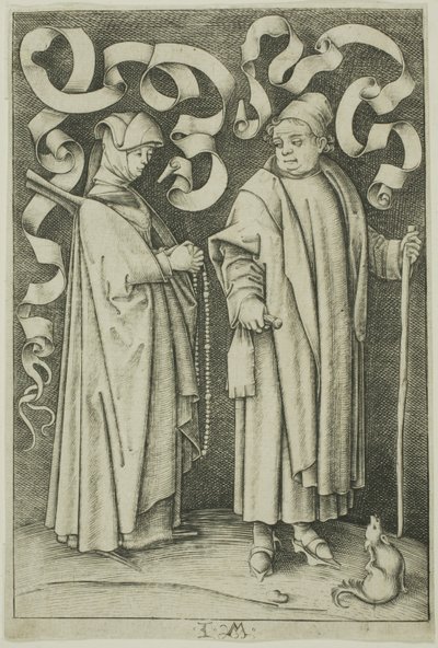 Kilise Müdavimleri by Israhel van Meckenem the younger