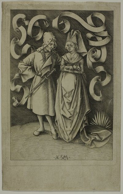Hastalıklı Çift by Israhel van Meckenem the younger
