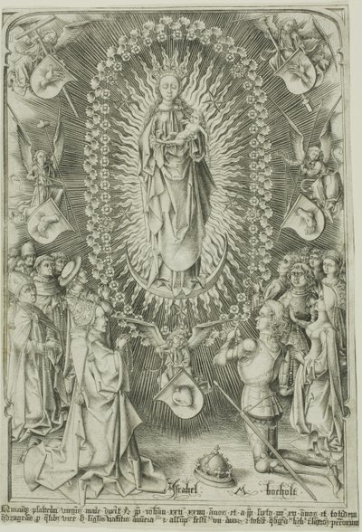 Tesbihli Meryem Ana by Israhel van Meckenem the younger
