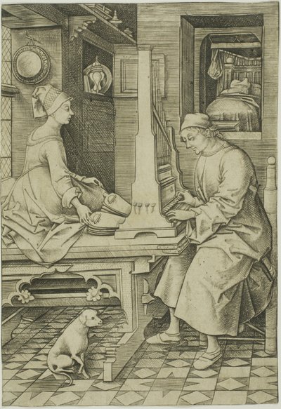 Orgcu ve Karısı by Israhel van Meckenem the younger