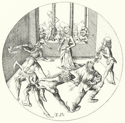 Yüzüğün Etrafında Dans (gravür) by Israhel van the Elder Meckenem