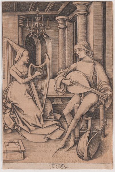 Müzik Konseri by Israhel van the younger Meckenem