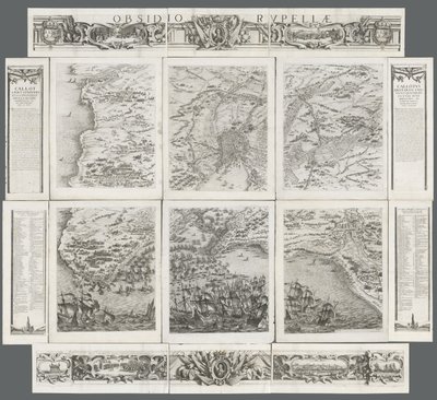 La Rochelle Kuşatması, 1628-1630. by Israël Henriet