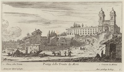 Trinita de Monti meydanı by Israël Silvestre