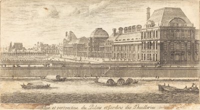 Veue ve Perspektif du Palais ve Jardins des Tuileries by Israël Silvestre