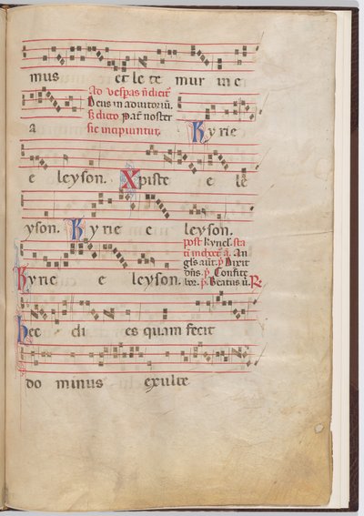 Antifonal bir parçadan yaprak 5 by Italian 13th Century