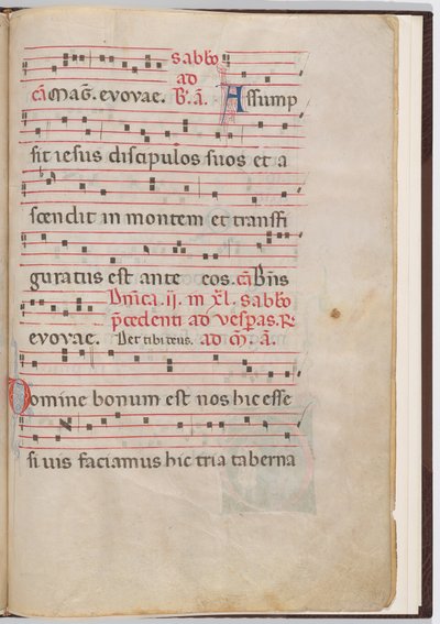 Antifonal bir parçadan yaprak 7 by Italian 13th Century