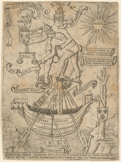 İmparator ve Papa Alegorisi by Italian 15th Century