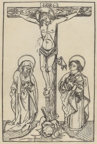 İsa çarmıhta by Italian 15th Century or Master I.D.