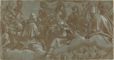 Bulutların Üzerindeki Azizler by Italian 16th Century