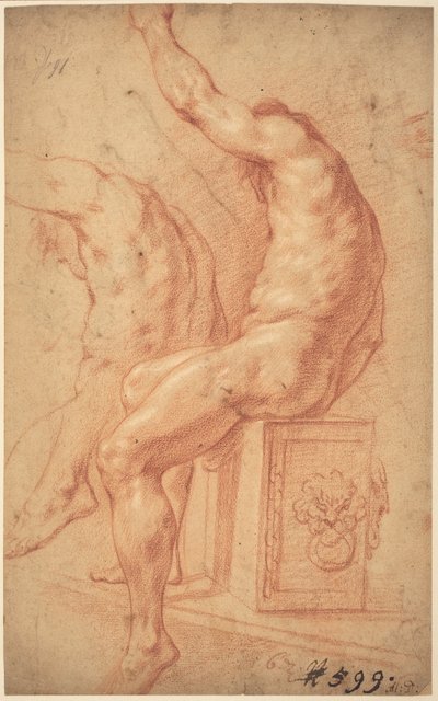 Oturmuş Çıplak by Italian 17th Century