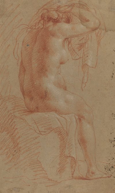 Çıplak Kadın Figürü [verso] by Italian 17th Century