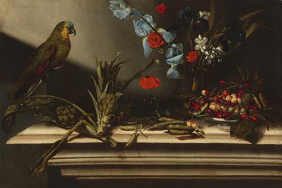 Enginar ve Papağan ile Natürmort by Italian 17th Century