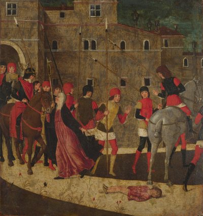 Dul Kadının Dilekçesi, 1475 ile 1500 Arası by Italian Master