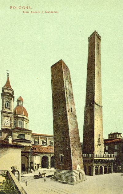 Bologna, İtalya, Asinelli ve Garisendi Kuleleri by Italian Photographer