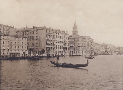 Grand Canal, Oteller (s / b fotoğraf) by Italian Photographer