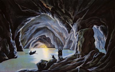 Capri, Mavi Grotto (renkli fotoğraf) by Italian Photographer