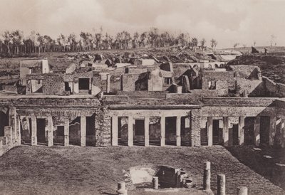 Casa Di Diomede, Diomedes Evi (s / b fotoğraf) by Italian Photographer