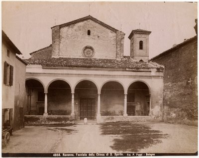 Kutsal Ruh Kilisesi, Ravenna, Emilia-Romagna, İtalya, fotoğraf Pietro Poppi, Bologna, 1900 civarı by Italian Photographer