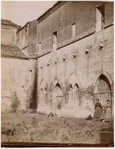 Capitular odasının dışı, Pomposa manastırı, Emilia-Romagna, İtalya, Luigi Ricci, Ravenna