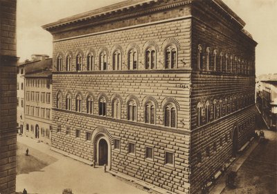 Firenze / Floransa: Palazzo Strozzi (s / b fotoğraf) by Italian Photographer