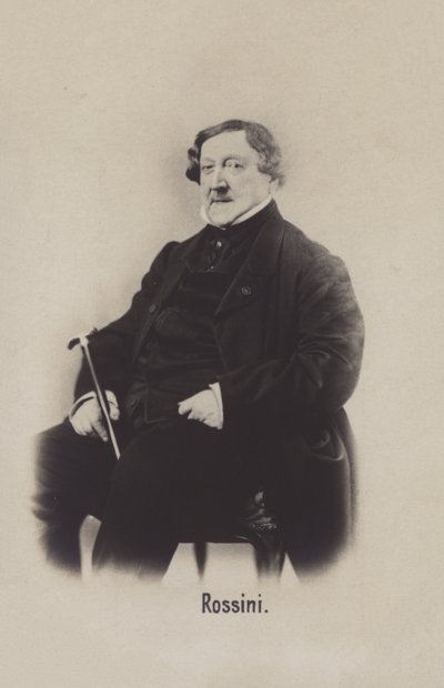 Gioachino Rossini, İtalyan besteci by Italian Photographer