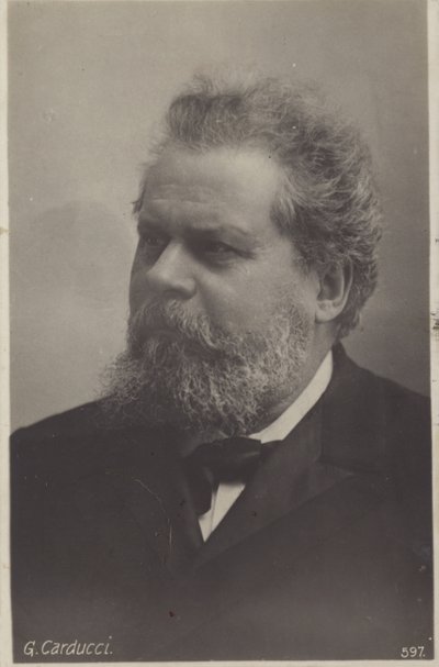 Giosue Carducci (1835-1907), Nobel ödüllü İtalyan şair by Italian Photographer