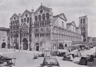 İtalya: Katedral, Ferrara (s/b fotoğraf) by Italian Photographer