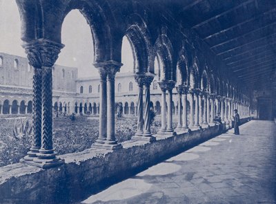 İtalya: Monreale, Benedictine manastırı (s/b fotoğraf) by Italian Photographer