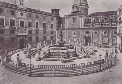 İtalya: Palermo, Piazza Pretoria (s/b fotoğraf) by Italian Photographer