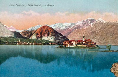 Maggiore Gölü, Isola Superiore ve Baveno (renkli fotoğraf) by Italian Photographer