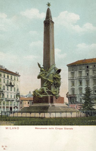 Milan, İtalya, Beş Gün Anıtı by Italian Photographer