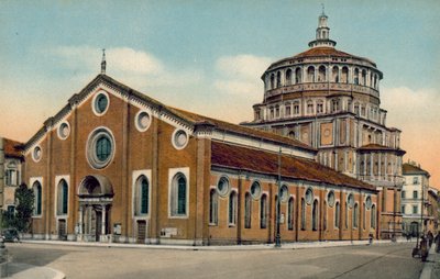 Milano / Milan: S Maria della Grazie Kilisesi (renkli fotoğraf) by Italian Photographer