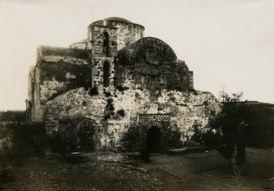 Agios Varnavas Manastırı, Engomi, Kıbrıs, fotoğraf Camille Enlart, Paris by Italian Photographer