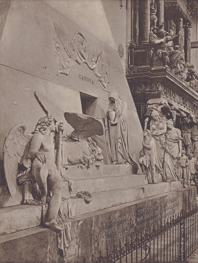 Monumento A Canova (s/b fotoğraf) by Italian Photographer