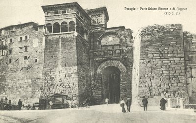 Perugia, İtalya, Etrüsk veya Augustus Kent Kapısı by Italian Photographer