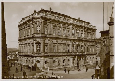 Perugia, Yabancılar Üniversitesi, 1920 civarı by Italian Photographer