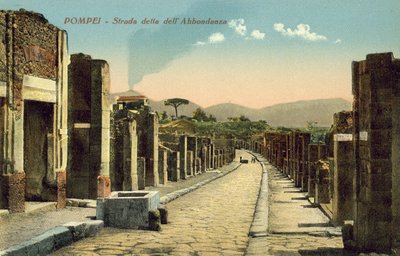 Pompeii, İtalya, Sokak denilen Dell Abbondanza by Italian Photographer