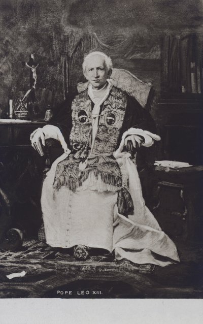 Papa XIII Leo (siyah-beyaz fotoğraf) by Italian Photographer
