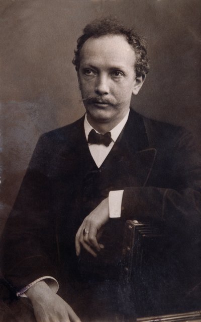 Richard Strauss (1864-1949) Alman bestecinin portresi. by Italian Photographer