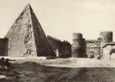 Caius Cestius Piramidi by Italian Photographer