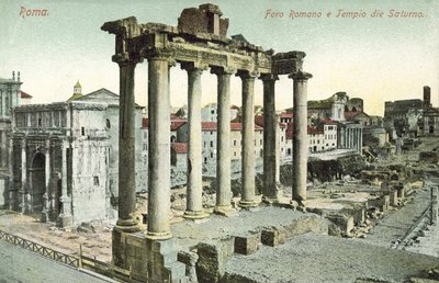 Roma, İtalya, Roma Forumu, Satürn Tapınağı by Italian Photographer
