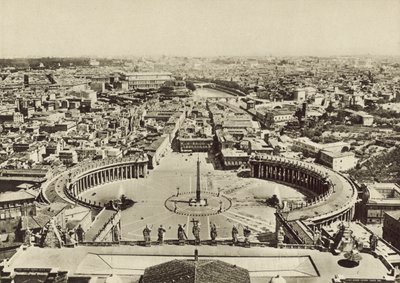 S Peters Meydanı ve Kubbeden alınan Şehir Panoraması by Italian Photographer
