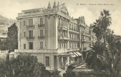 San Remo, İtalya, Grande Hotel Belle Vue by Italian Photographer