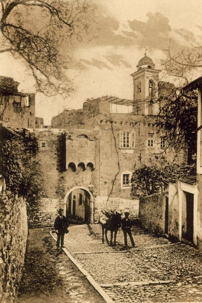 San Remo, Porta S Giuseppe (s / b fotoğraf) by Italian Photographer