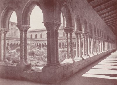 Sicilya: Manastırlar, Monreale (b/w fotoğraf) by Italian Photographer