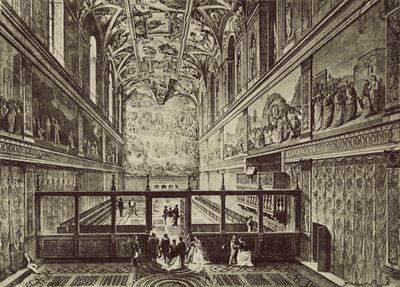 XV yüzyılda J de Dolci tarafından inşa edilen Sistine Şapeli by Italian Photographer
