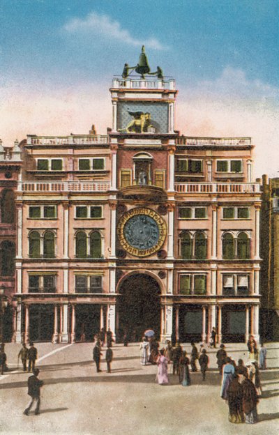 Venedik/Venedik: Saat Kulesi (renkli fotoğraf) by Italian Photographer