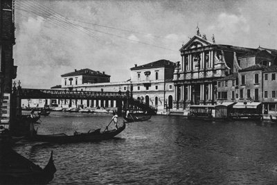 Venedik, Cizvit Kilisesi ve Tren İstasyonu (s/b fotoğraf) by Italian Photographer