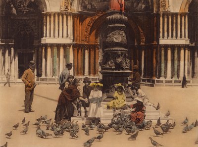 Venedik / Venice: Piccioni (renkli fotoğraf) by Italian Photographer